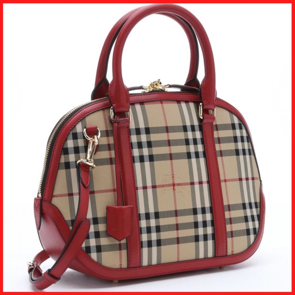 Burberry Horseferry Check Small Bowling Bag